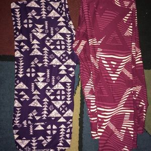 LuLaRoe OS Leggings Lot of 2!